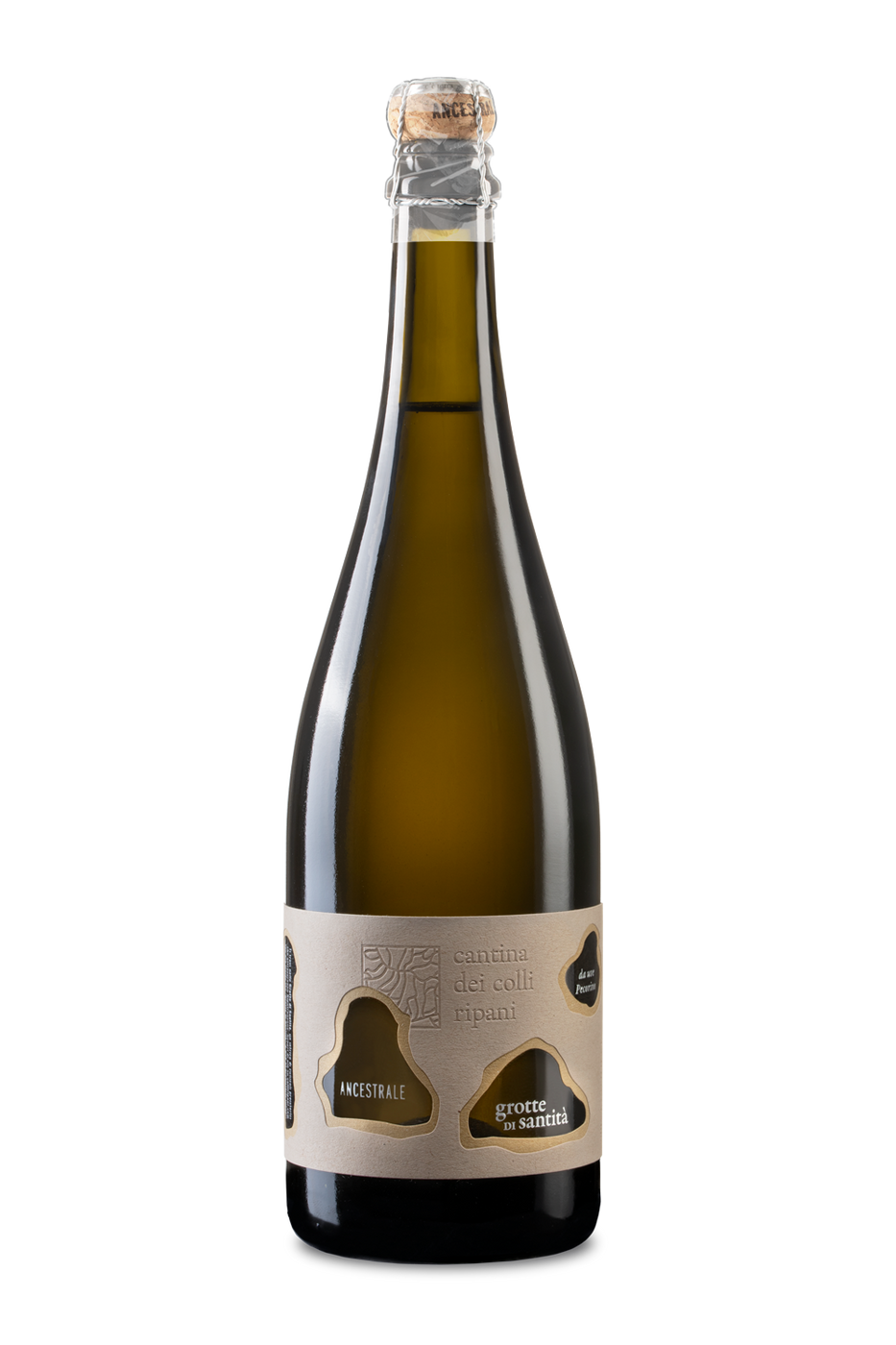 Grotte di Santità - Spumante BIO Ancestrale Marche IGT Bianco Dosaggio Zero da uve 100% Pecorino 2020