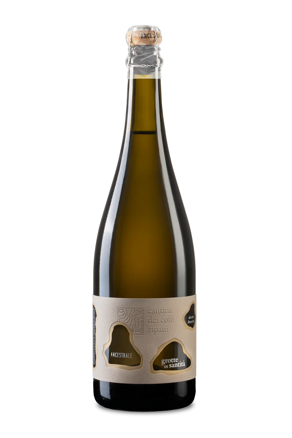 Grotte di Santità - Spumante BIO Ancestrale Marche IGT Bianco Dosaggio Zero da uve 100% Pecorino 2020