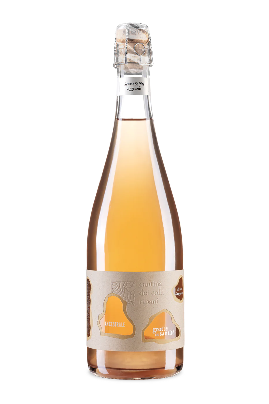 Grotte di Santità - Ancestrale BIO Sparkling Marche IGT Rosato from 100% Sangiovese grapes 2021 No Added Sulphites