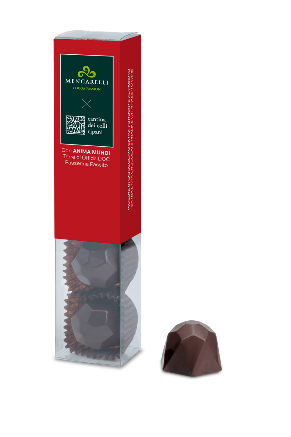 Praline di cioccolato extra fondete al Passito